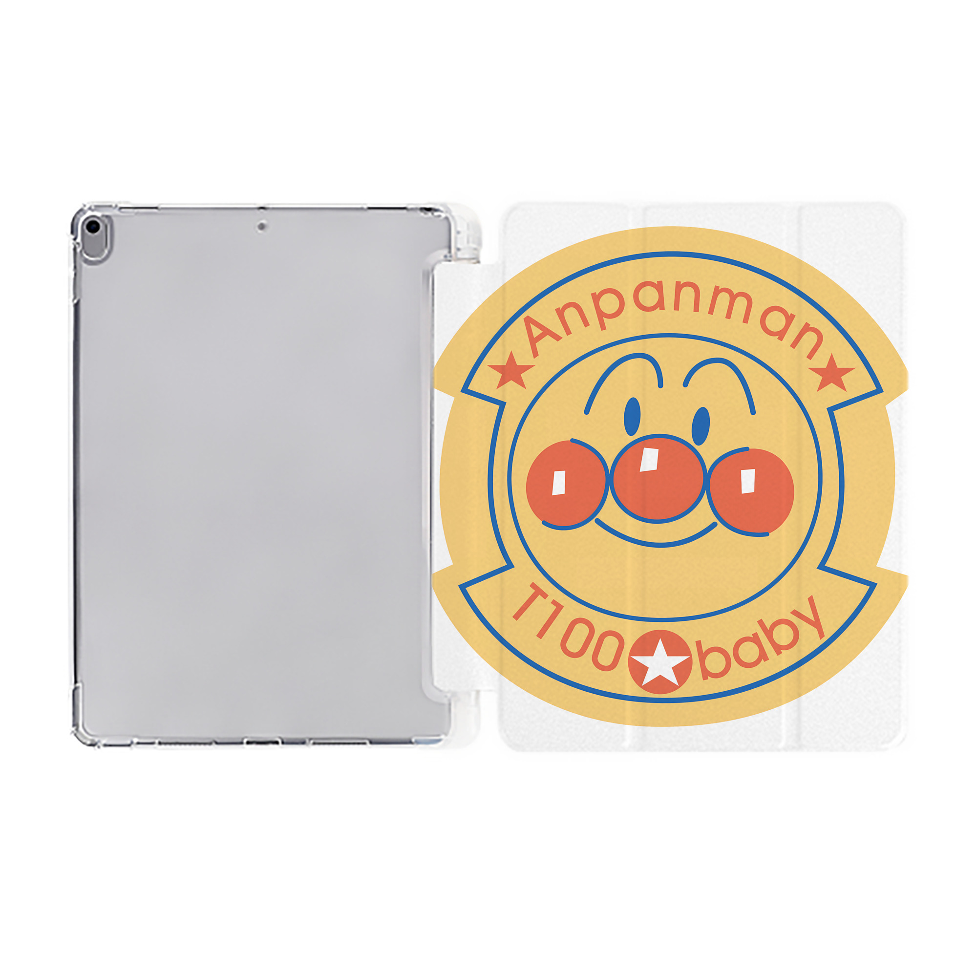 （画像用） アンパンマン Anpanman IPad ケース ペン収納付き 三つ折りスタンド PUレザー×シリコン 対応機種9.5/10.5/10.9インチ